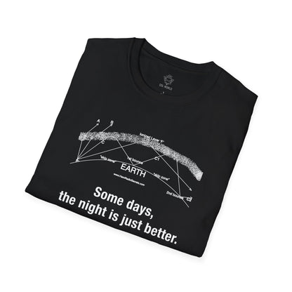 Unisex Softstyle T-Shirt - 'Some Days the Night Is Just Better' Graphic Tee for Casual Style