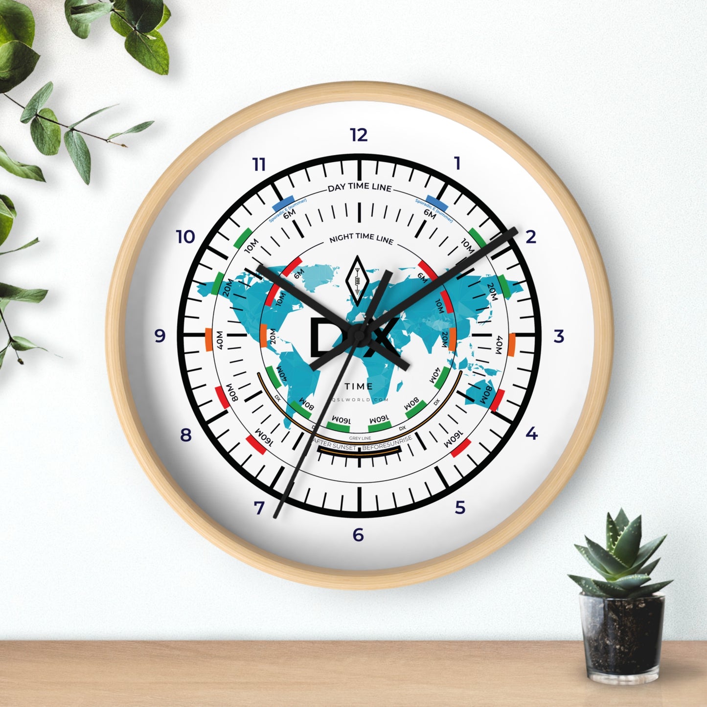 DX TIME World Wall Clock